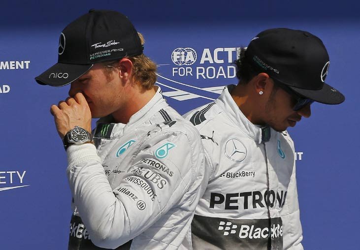 Ros berg and Hamilton