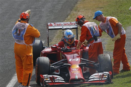 Alonso retiring at Monza