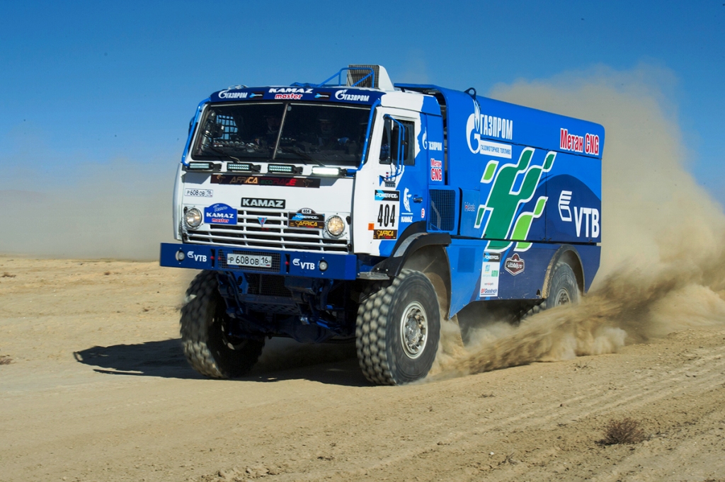 The natural gas-filled Kamaz truck