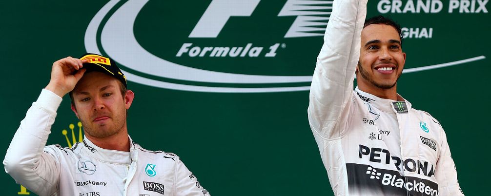 Rosberg and Hamilton China