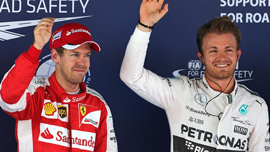 Sebastian Vettel and Nico Rosberg