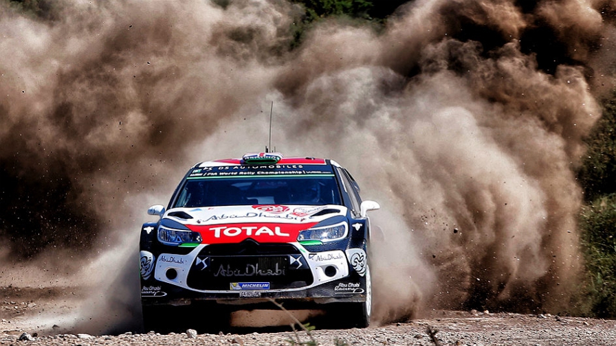 Kris Meeke giving it stick
