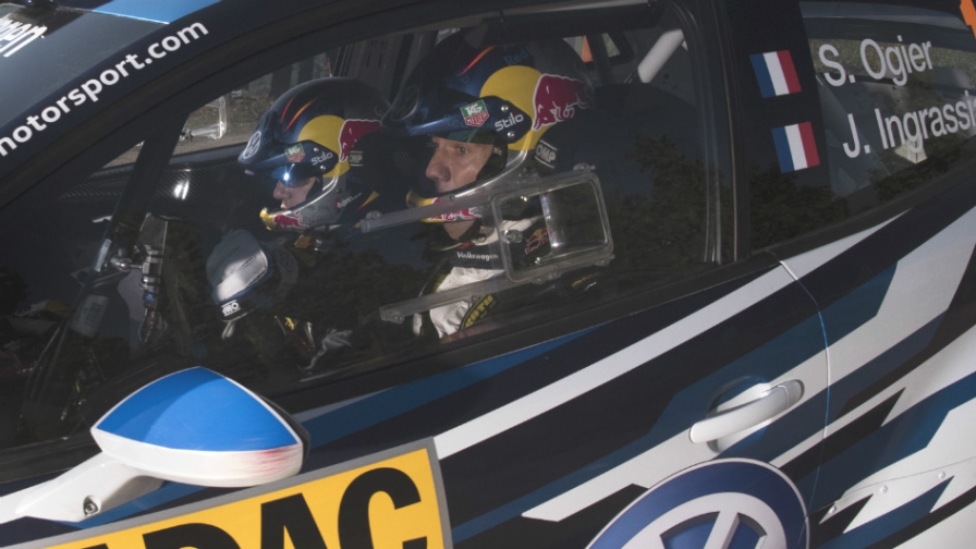 Sebastien Ogier at Rally Germany finish