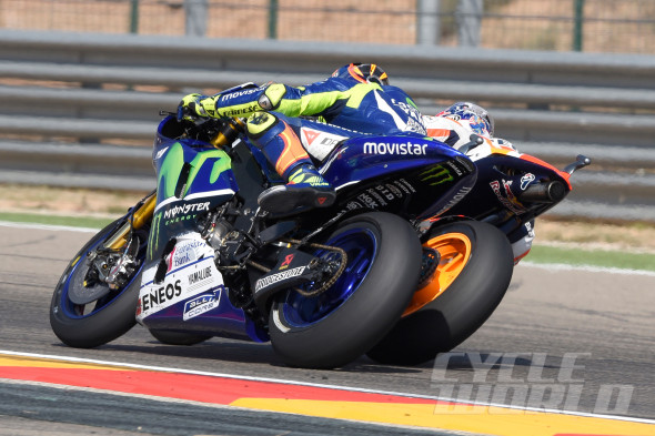 Close racing at Aragon