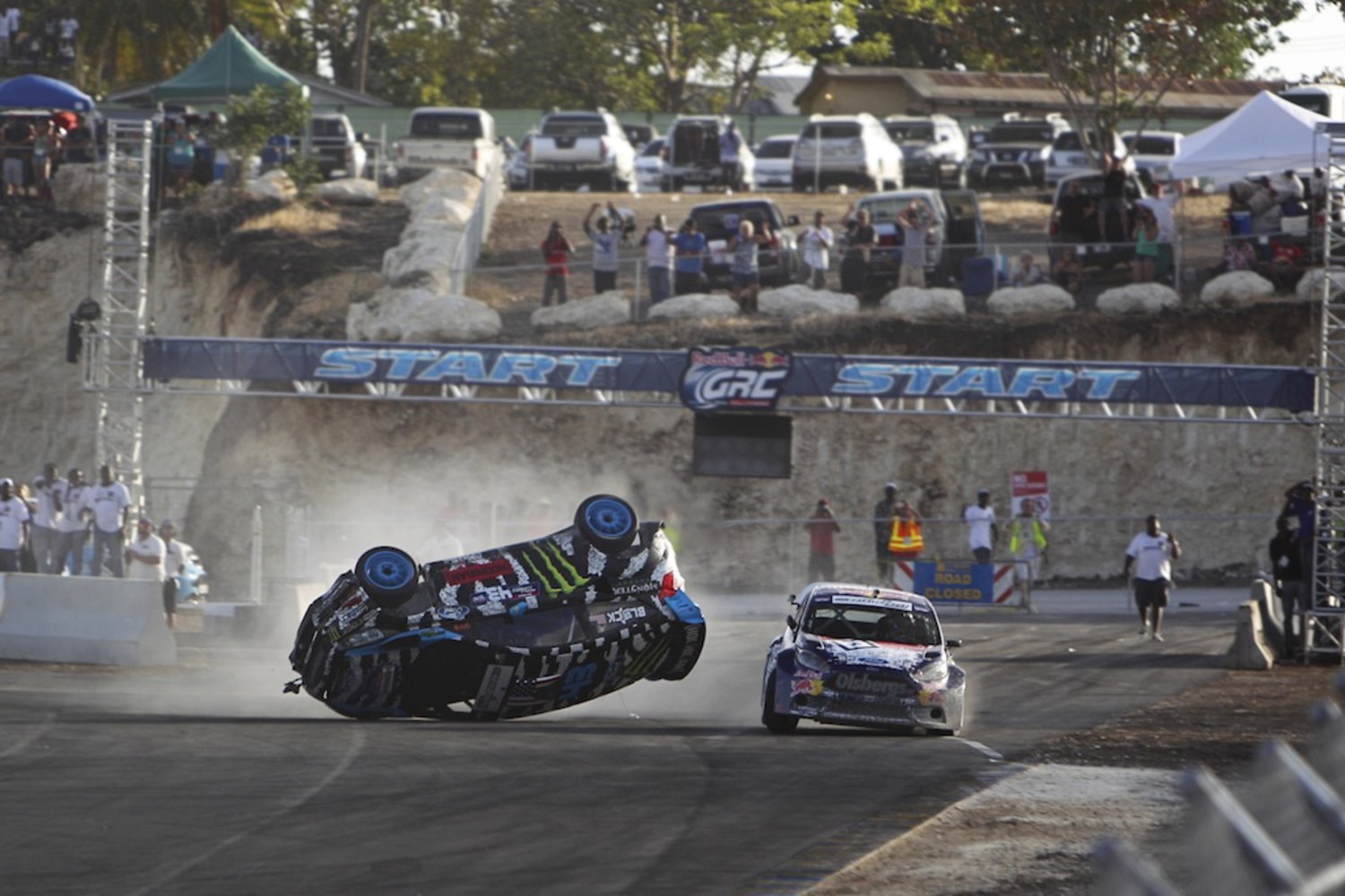 Ken Block crash in Barbados