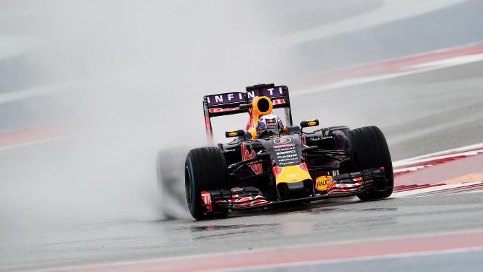 Red Bull in the wet