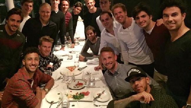 F1 drivers selfie