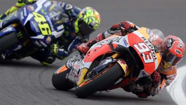 Valentino Rossi and Marc Marquez