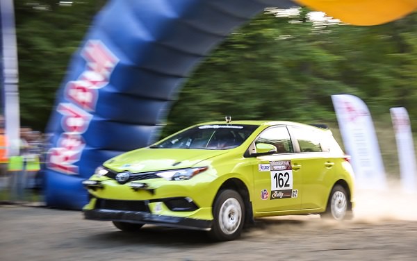 The Toyota Techncial Cneter Rally Team (TTCRT) drove their 2016 Corolla iM to a 3rd place finish at the 2016 Ojibwe Forest Rally.