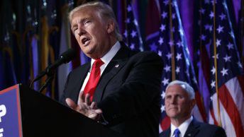 Donald Trump and vice-president elect, Mike Pence